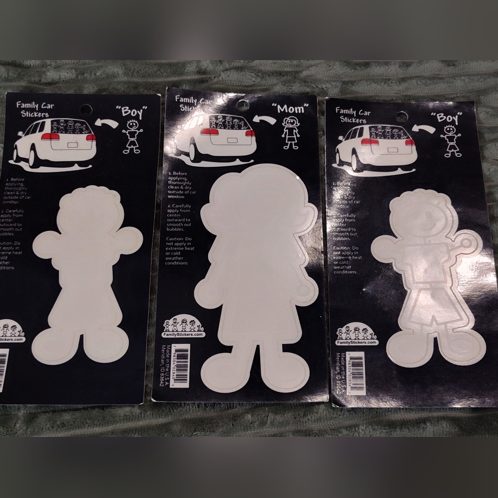 NEW! Family Window Decals (Mom & 2 Boys)